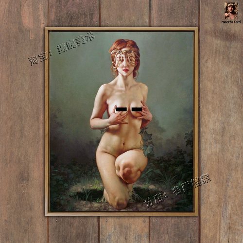 克劳莉丝 希腊神话鲜花女神芙罗拉油画ferri 世界名画《Chloris》