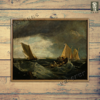 泰晤士河和梅德韦的交界 Junction of Thames and Medway透纳油画