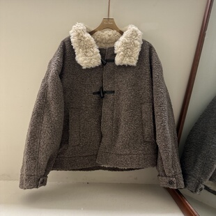 宽松休闲百搭毛毛外套女款 Love 新款 Bunny冬季 2025韩系设计款