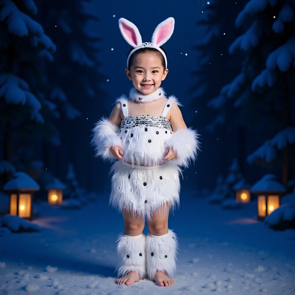 新款儿童小兔子演出服cosplay服装儿童动物舞台演出表演服