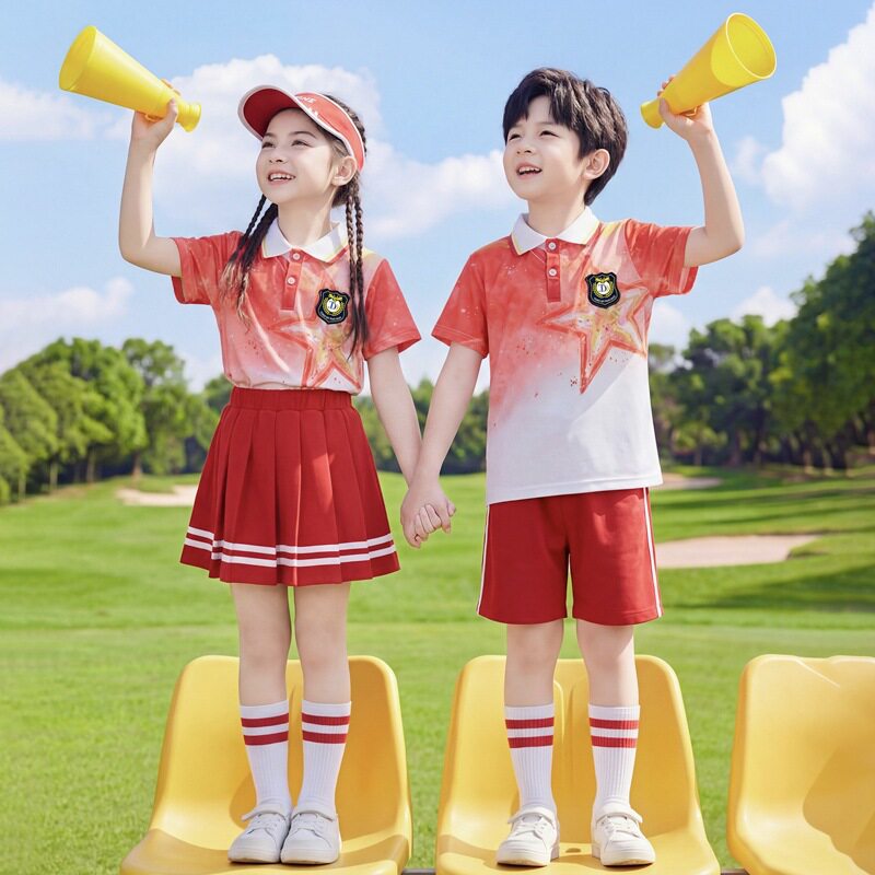 61小学生运动会啦啦队学院风班服幼儿园儿童表演合唱毕业演出服