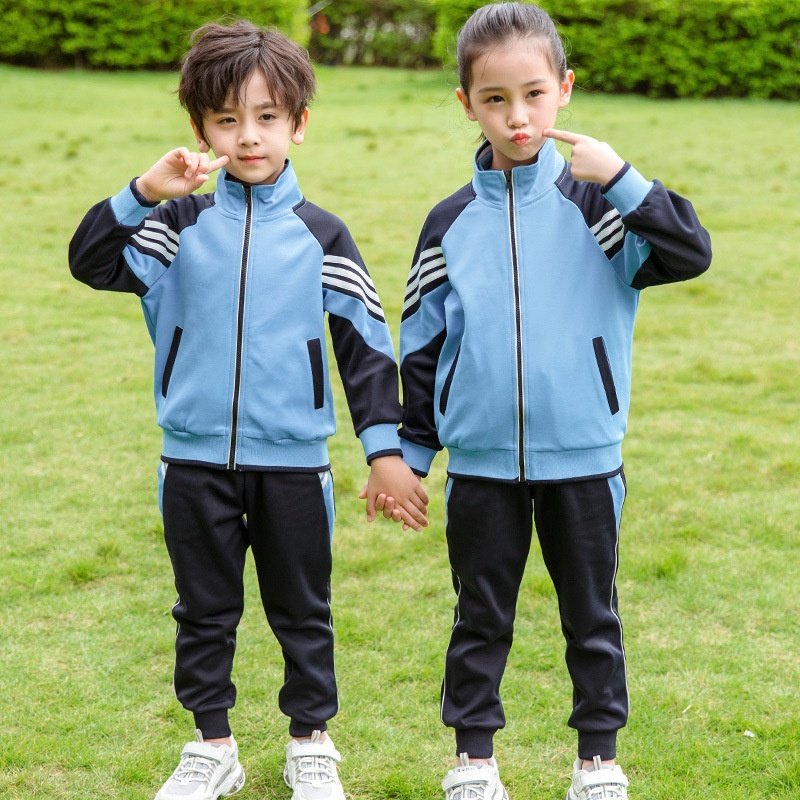 高中幼儿园园服春秋三件套儿童运动套装中小学生校服班服校园风