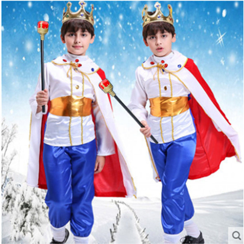 万圣节儿童表演幼儿园中小学童话剧角色小王子服装舞台演出服套装