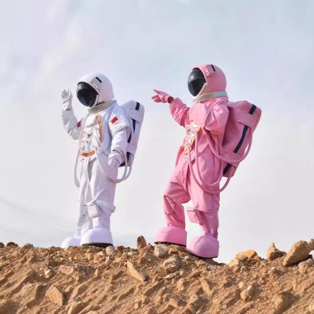 宇航服太空服卡通人偶服装航天员婚纱拍照表演道具儿童宇航员衣服