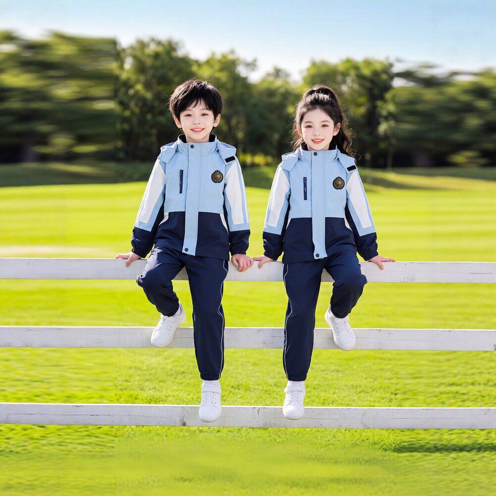 中小学生校服套装春秋款幼儿园园服班服团体服冬季冲锋衣三件套