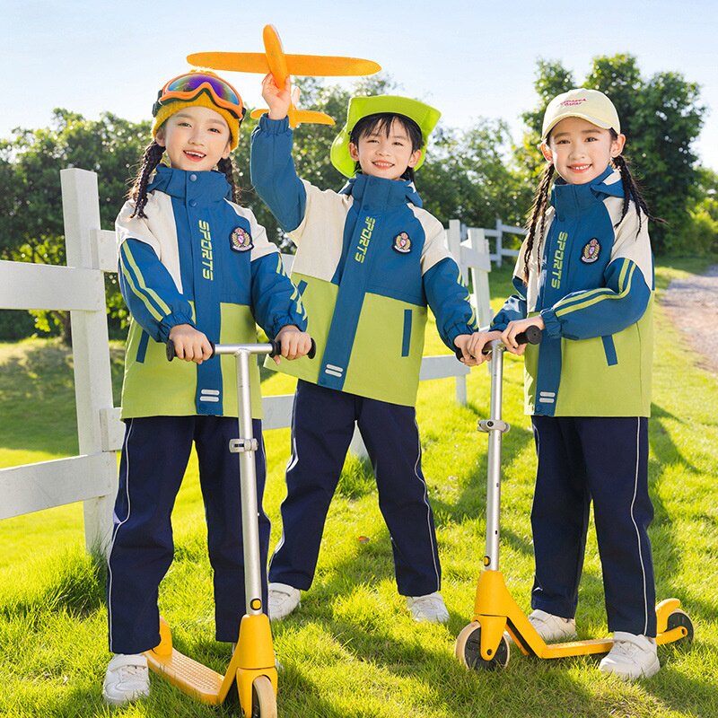 幼儿园园服春秋装儿童校服套装小学生秋冬班服运动服冲锋衣三件套