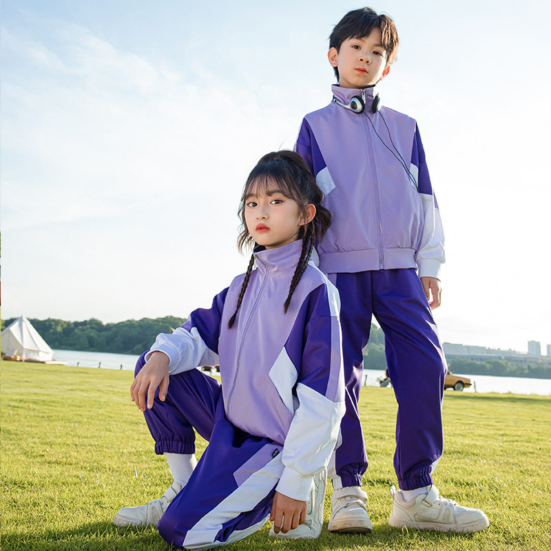 新款中小学生校服春秋装儿童班服三件套潮酷运动服套装幼儿园园服