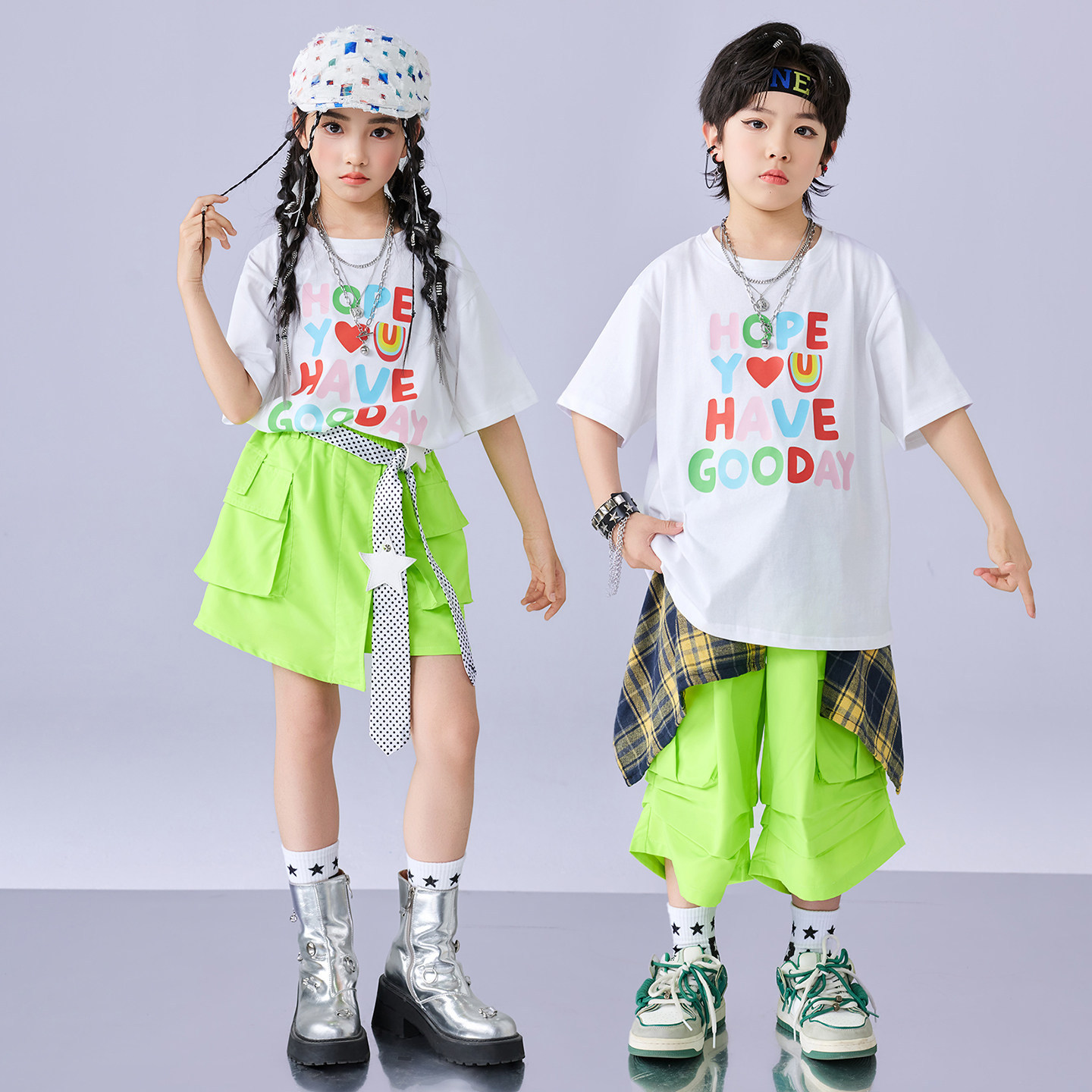 六一儿童爵士舞街舞演出服幼儿园舞蹈小学生运动会啦啦队表演服装