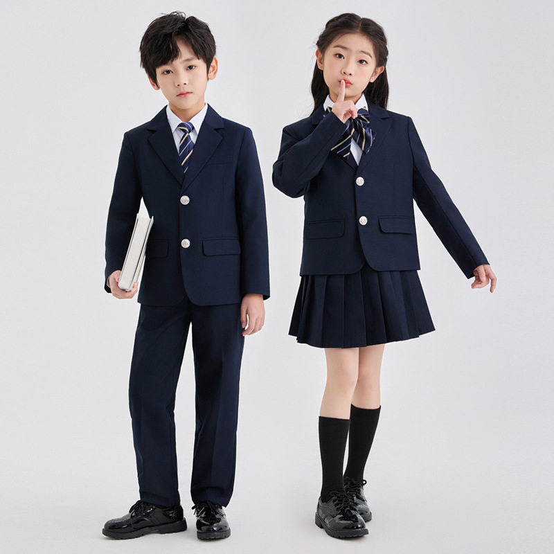 春夏新品儿童校服幼儿园园服西装英伦学院风小学生班服主持表演服