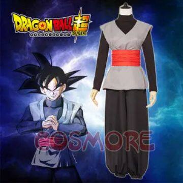 批发龙珠超扎马斯cosplay服装 日系动漫服万圣节演出服黑悟空套装