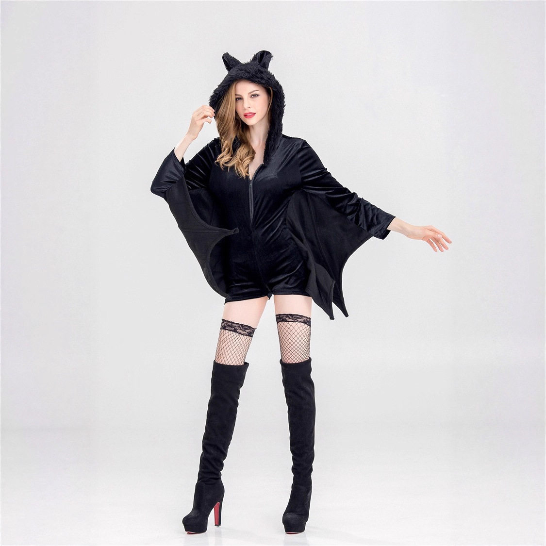 万圣节cosplay蝙蝠女装游戏制服诱惑亲子蝙蝠服装酒吧服蝙蝠服