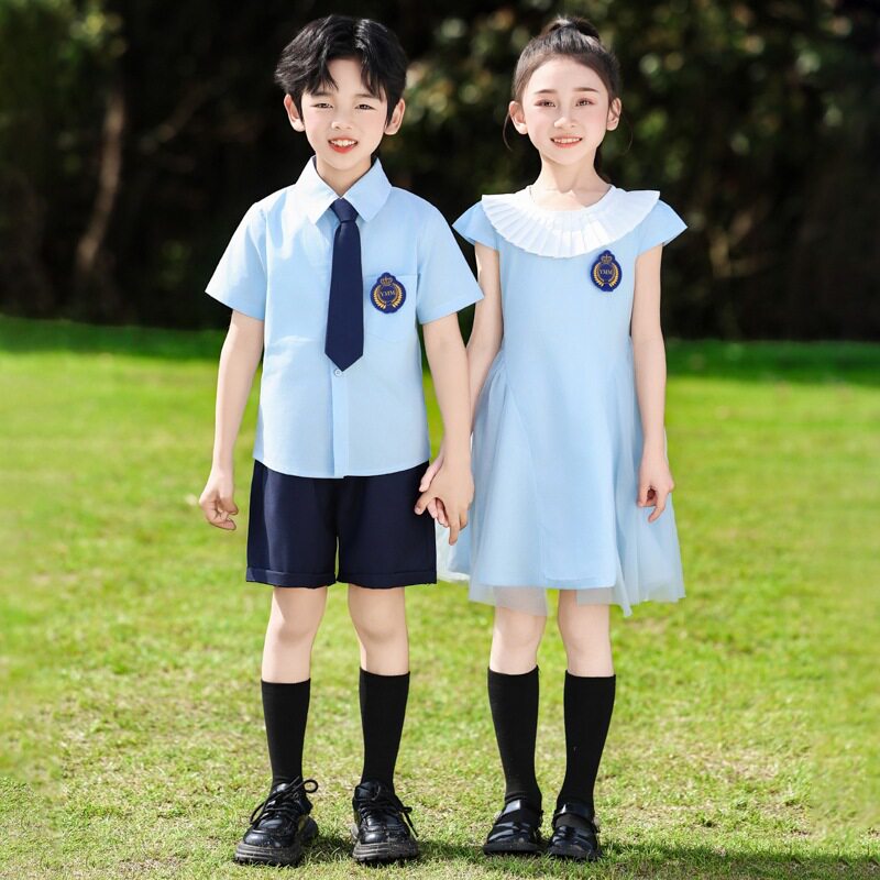 幼儿园园服夏季班服套装儿童毕业照运动会夏天短袖小学生校服夏装