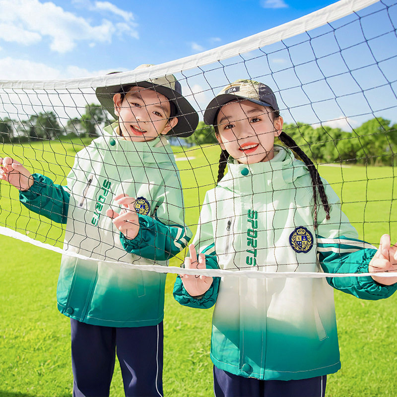 小学生班服三件套春秋装运动服一年级校服冲锋衣老师幼儿园入园服