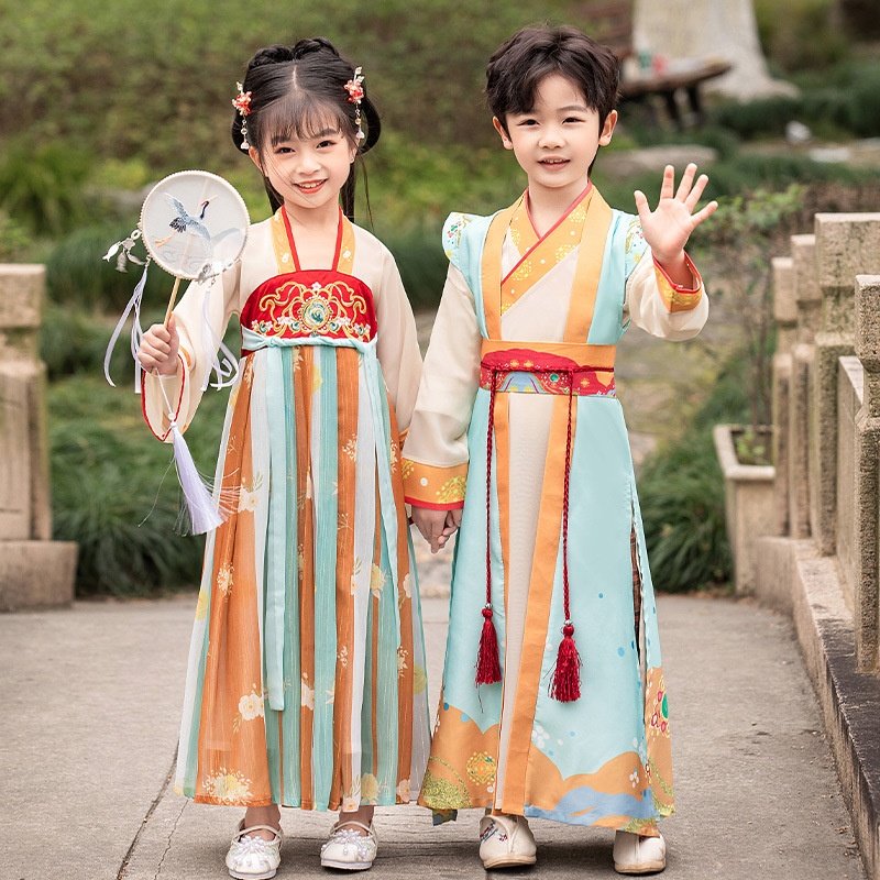 儿童汉服男女童国学服书童中国风古装舞蹈表演合唱三字经演出服装,童装/婴儿装/亲子装,汉服,淘宝优惠券,粉丝福利购,淘宝优惠卷