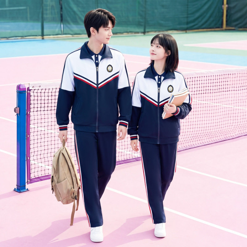 2026已出货 校服学院风初中高中小学生班服情侣装春秋三件套