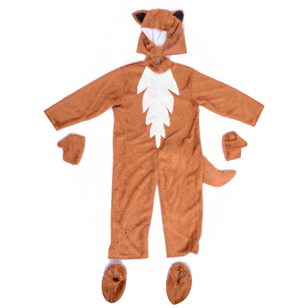 儿童成人狐狸扮演服动物表演服幼儿园小学生节目动物演出服亲子装