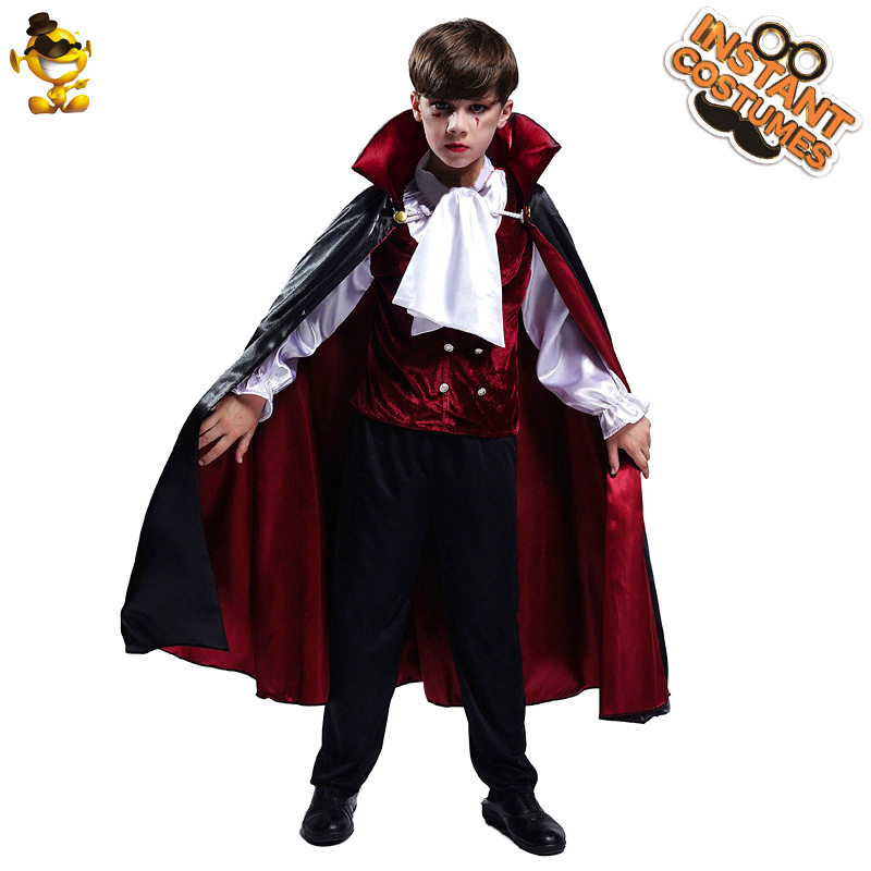 跨境万圣节小男孩吸血鬼服cosplay鬼节服装