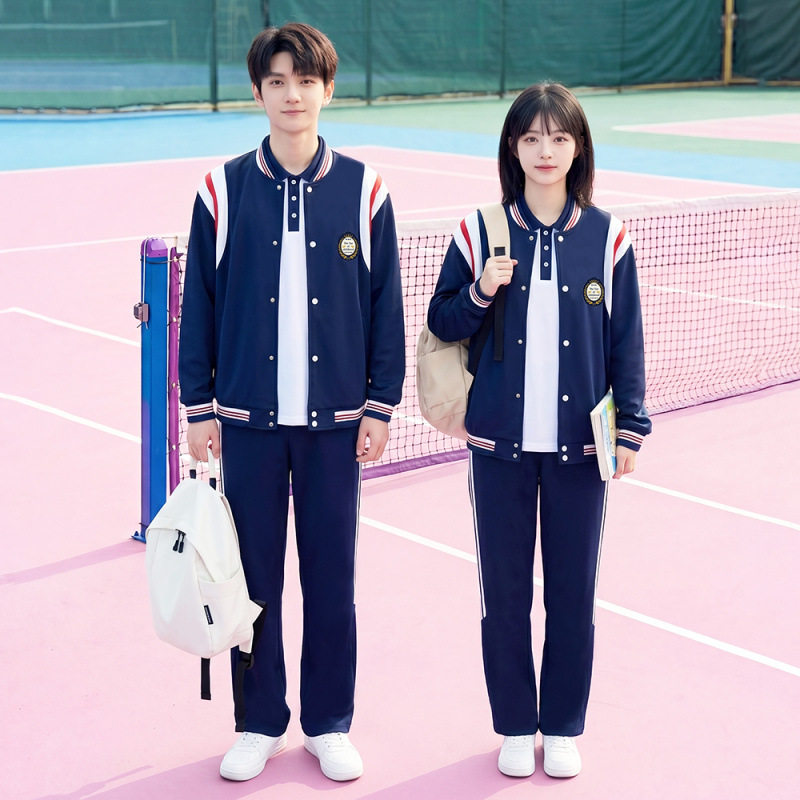 2026已出货 校服学院风初中高中小学生班服情侣装春秋三件套