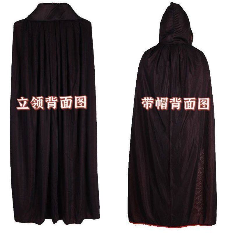 万圣节成人儿童死神披风吸血鬼红黑巫师斗篷长袍cos装扮服装道具