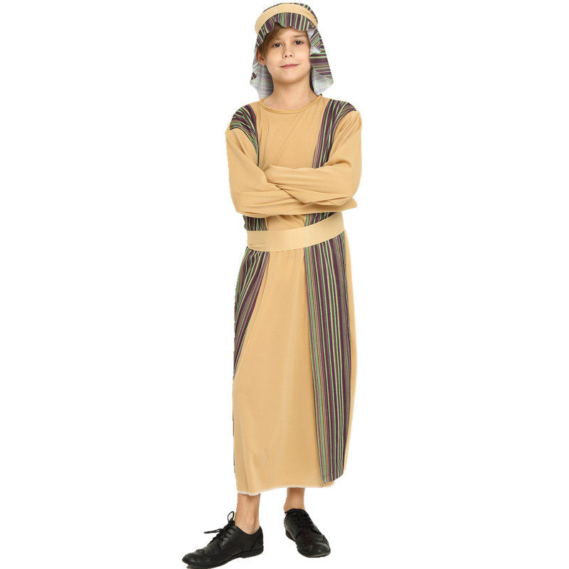 万圣节服装儿童男cos牧羊人衣服男阿拉丁王子服饰