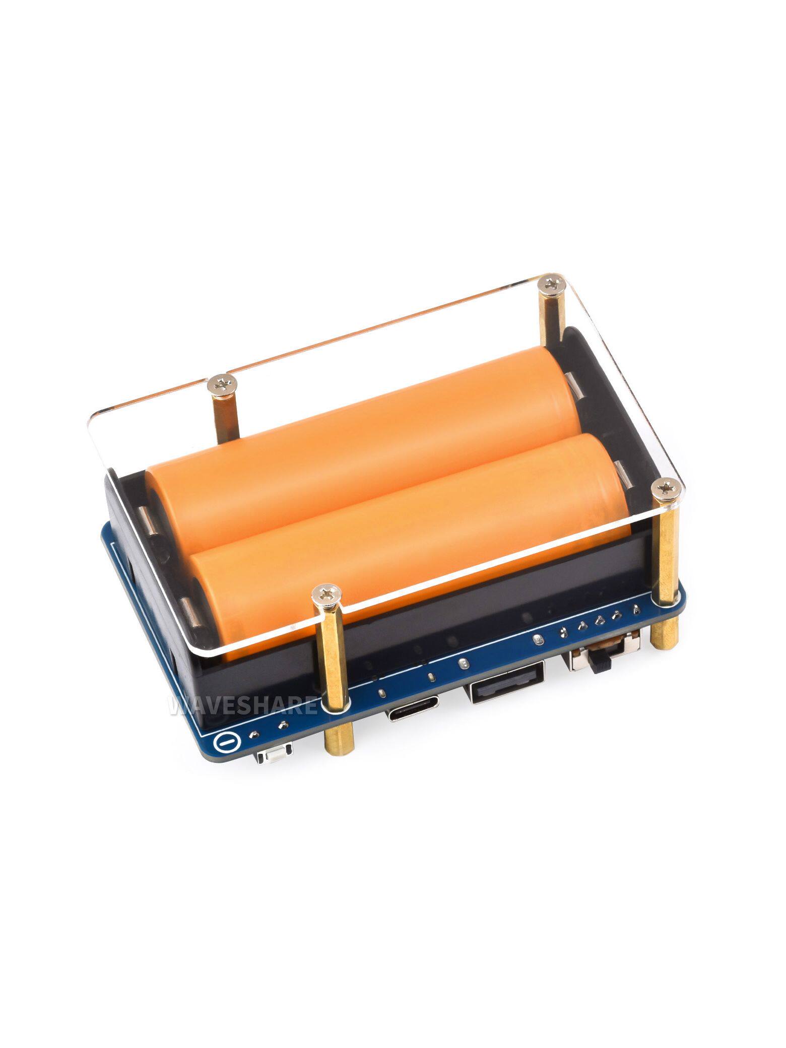 树莓派不间断电源ups模块 21700大容量 支持边充边放 ups hat (d)