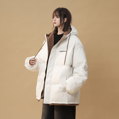 防水防风加厚棉服女大码宽松