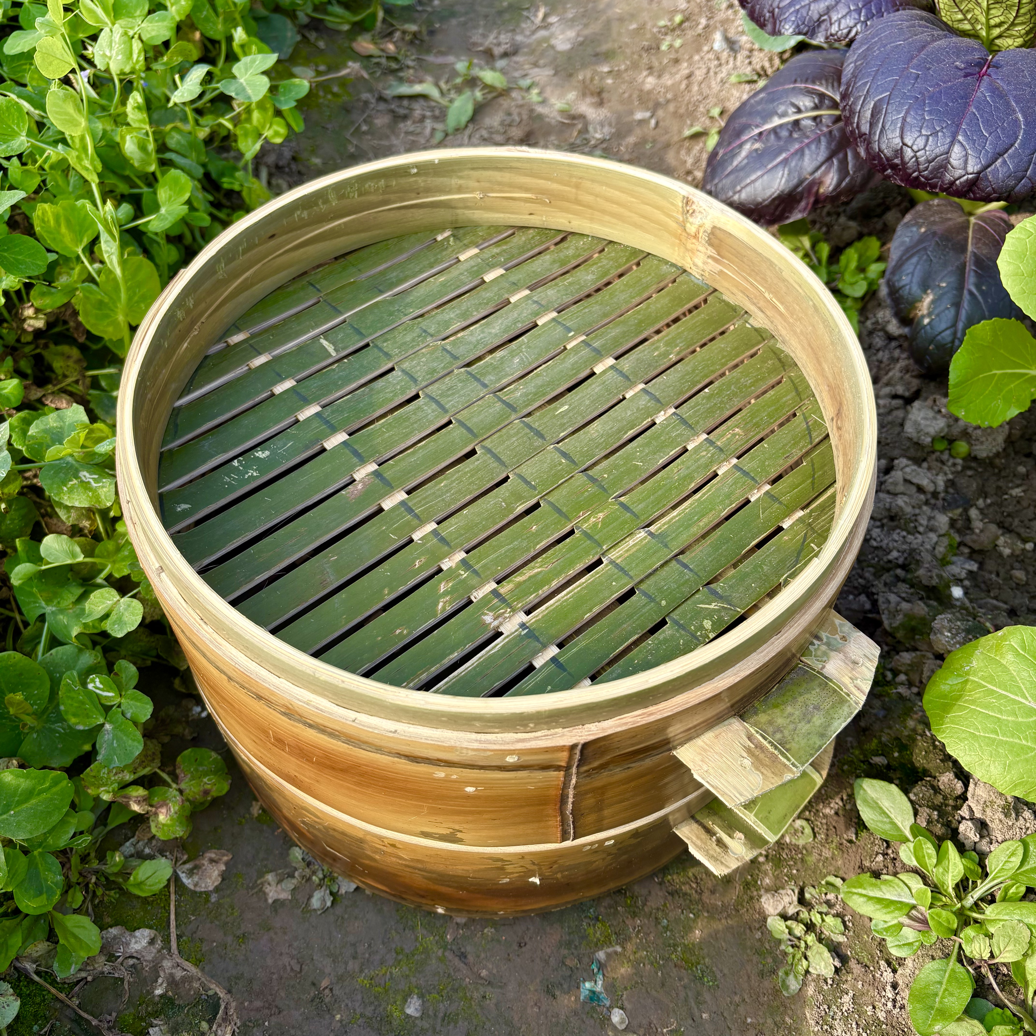 纯手工无胶水全青皮竹制酒店田园风加深笼屉小笼包家用蒸笼商用