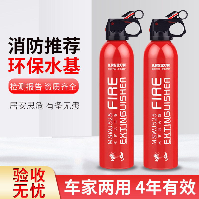 车载灭火器水基小型便携式汽车内灭火器