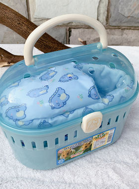 爱丽思蜜袋鼯笼子松鼠外出笼爱丽丝外带笼小鸟手提外带盒半包内胆