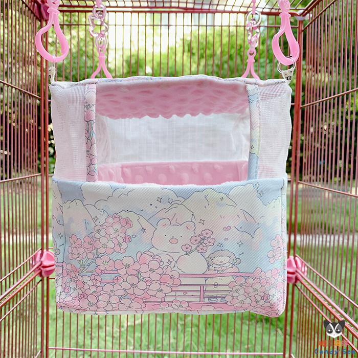 【透视纱网双拼窝】蜜袋鼯夏季窝 松鼠吊床舒适挂窝 便于观察宠物,宠物/宠物食品及用品,窝,淘宝优惠券,粉丝福利购,淘宝优惠卷