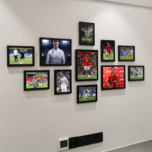 皇马C罗挂画足球明星海报装饰画客厅酒吧壁画照片墙卧室网吧相框