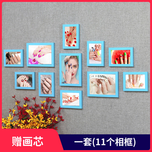 美甲店面装饰画品墙贴海报