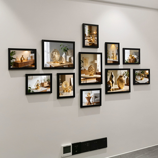 ins风轻奢家居装饰画黄金海报高级感软装摆件挂画艺术品挂墙相框