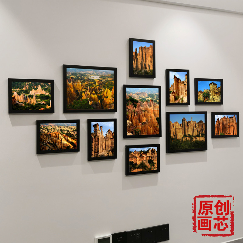 【原创】卧室床头装饰画酒店相框宾馆客厅房间沙发背景墙壁照片墙
