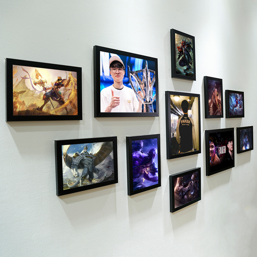 LOL英雄联盟海报组合挂墙相框
