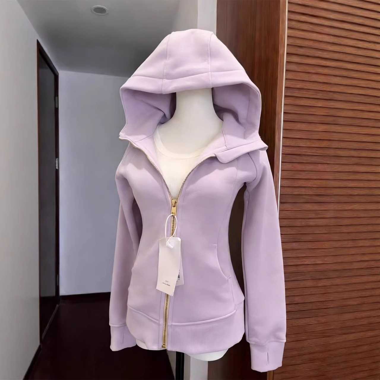 即墨瑜伽服女2026新款秋冬修身收腰休闲运动女装上衣卫衣外套女款