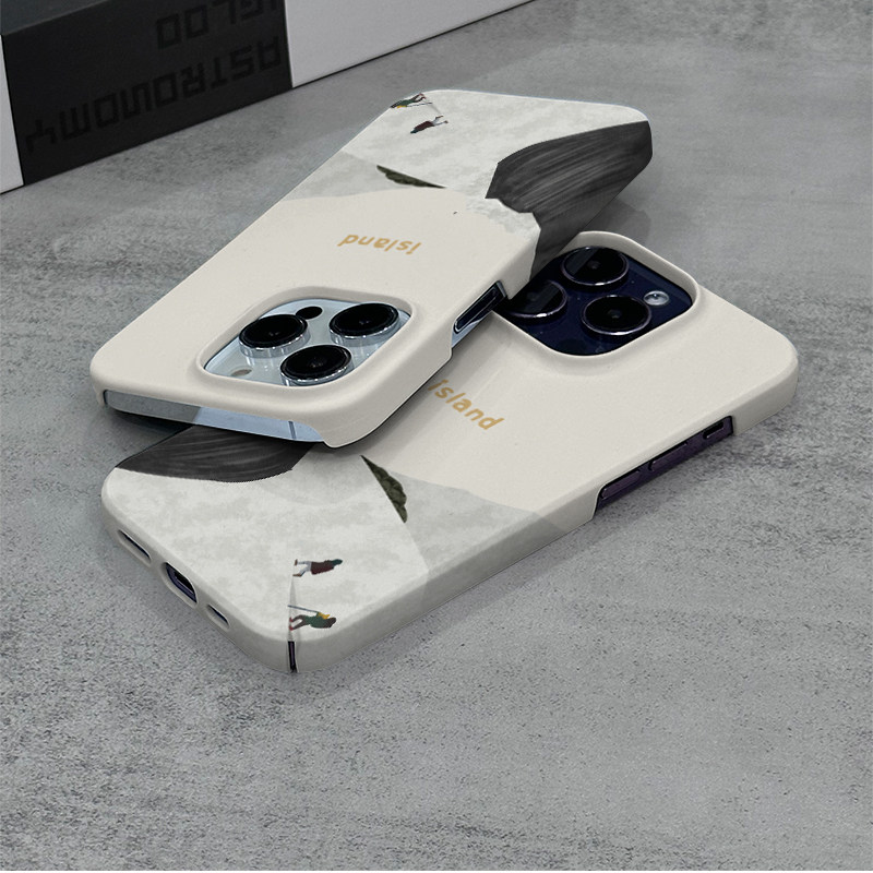 雪山攀登 适用于iPhone15ProMax手机壳15PRO硬壳苹果14保护套iPhone13菲林磨砂12/11/XR/XSMAX塑料新款简约