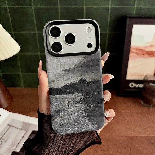 墨浪 适用iPhone18ProMax手机壳17Pro全包边亮面 PC硬壳苹果16轻薄15Pro保护套14/13不顶膜防刮耐磨12/11