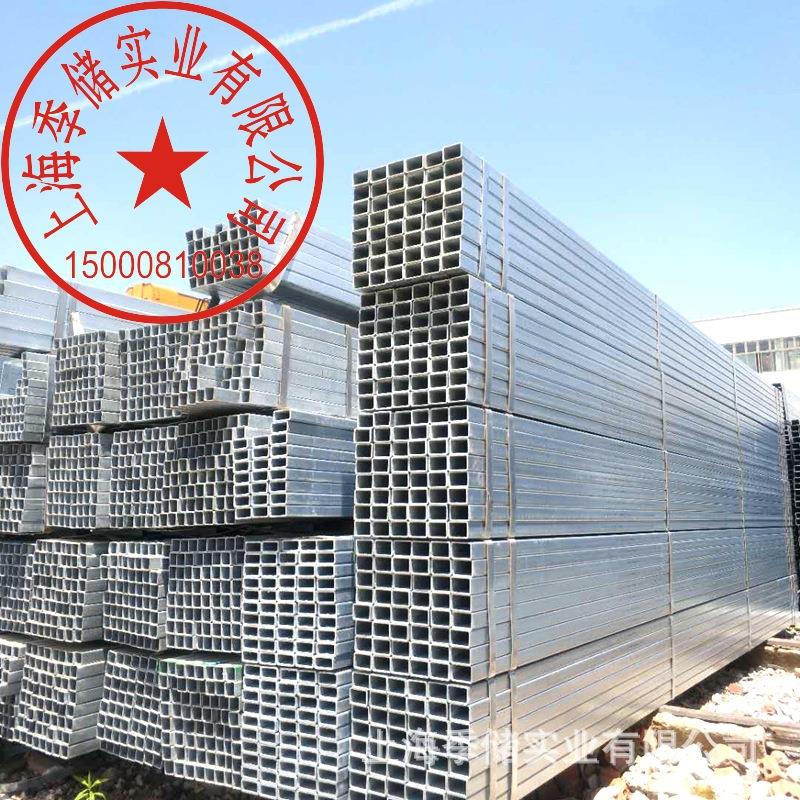 工地幕墙热镀锌方管60*80*4家具装饰镀锌矩形管40*40*2.5防腐钢管