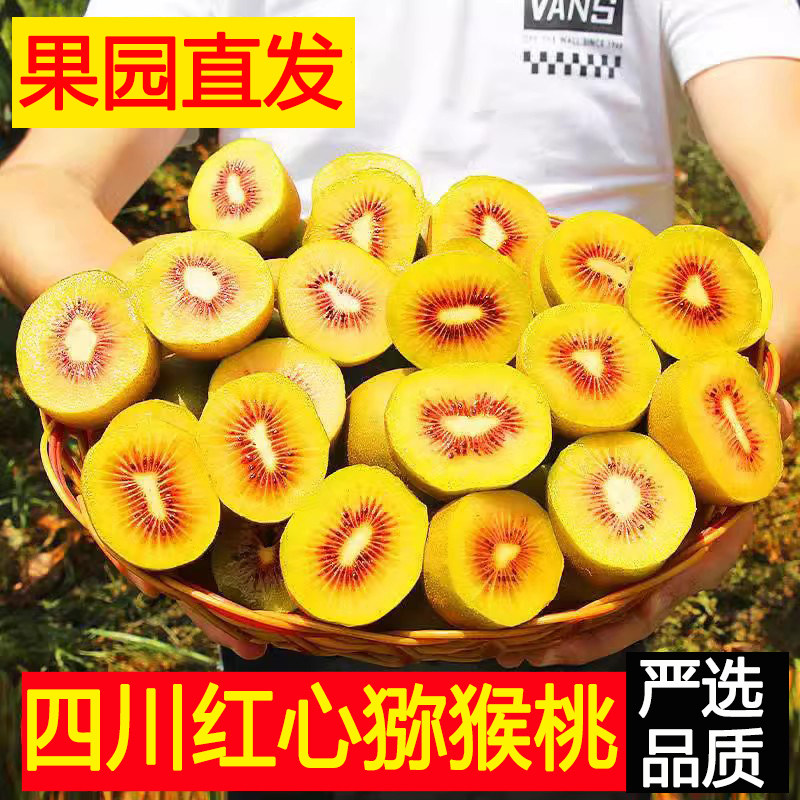 红心猕猴桃奇异果四川新鲜当季大
