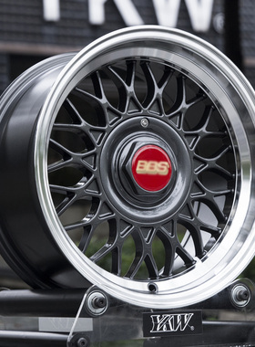 14寸15寸复古YKW Wheels改装轮毂适用爆龟HF飞度雨燕锋范Polo普桑