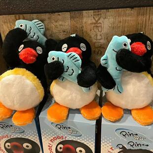 上班摸鱼pingu企鹅演我的一天系列毛绒公仔玩具玩偶礼物打工人