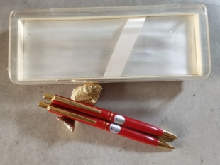 阅古斋日本白金二手自动铅笔圆珠笔对笔怀旧学生老文具练字笔包邮