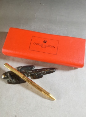 阅古斋日本回流法国CHARLES JoURDAN卓丹正品二手学生圆珠笔包邮