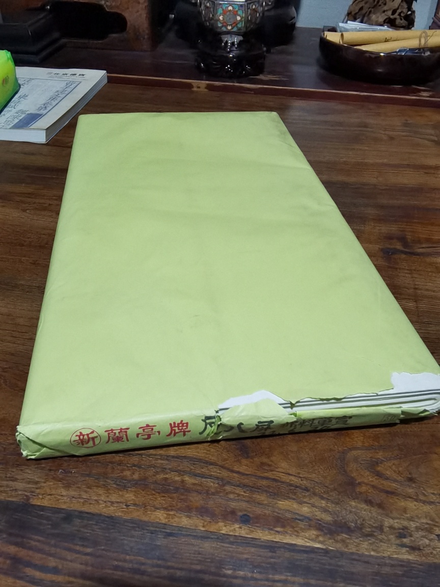 阅古斋日本回流蘭亭牌尺八屏棉料单宣正品宣纸一刀文房四宝纸包邮