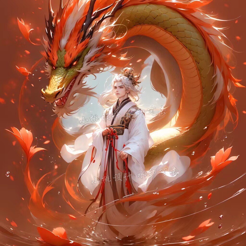 抖音直播同款龙年新年云卷云舒ai艺术字姓氏头像签名情侣定制设计