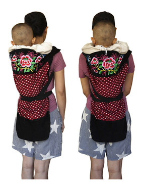 云南老式背带婴儿四川传统背小孩背布宝宝背巾广东多功能裹背背篼