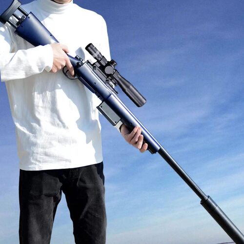 悍迪抛壳M24软弹枪可发射98K狙击枪男孩吃鸡大号玩具枪AWM手拉栓