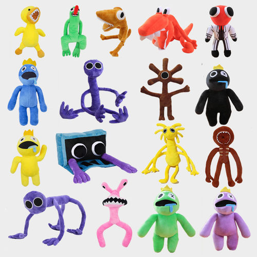 现货跨境rainbow friends roblox彩虹朋友游戏周边毛绒玩具礼物公