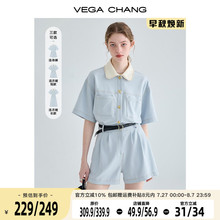 VEGA CHANG工装连体短裤女夏小个子显瘦法式连衣裙高级感连身衣裤